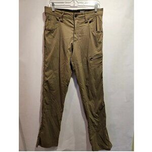 Caliville Flat Front Chinos Stretch Twill Pants Men's 30x32 Green